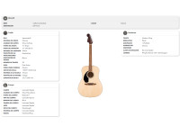 Fender California Standard Redondo LH Spruce Top Natural Fender California Standard Redondo LH Spruce Top Natural